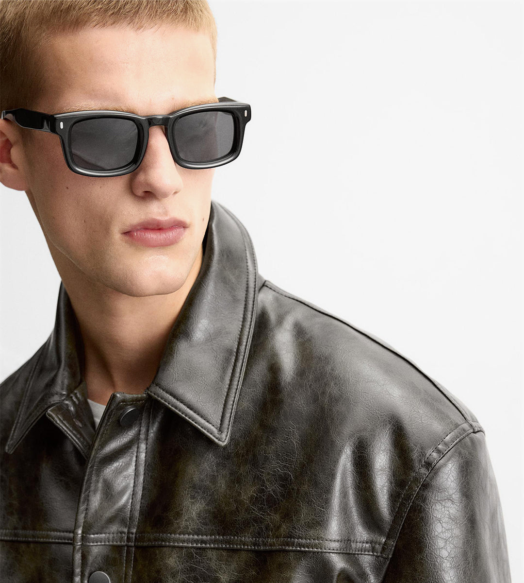 Leather effect jacket