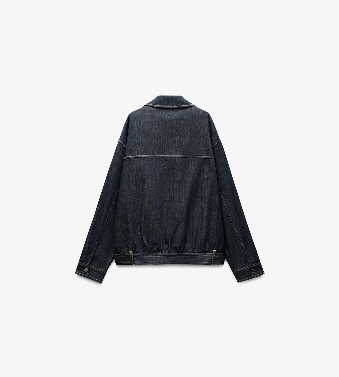 Denim jacket with belt