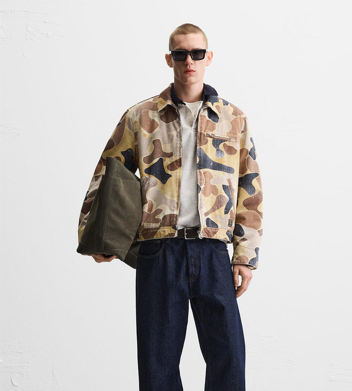 Abstract print jacket
