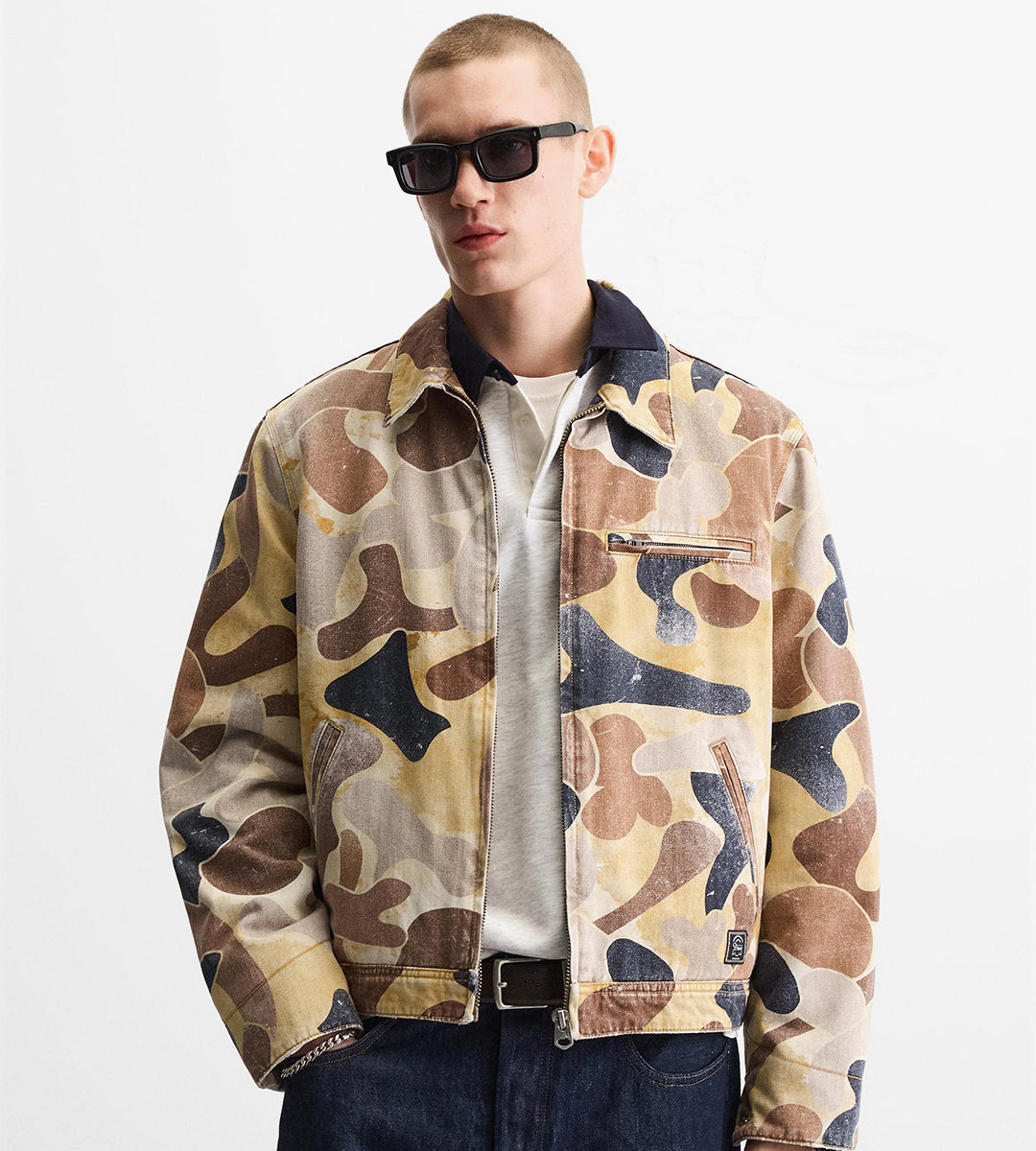 Abstract print jacket