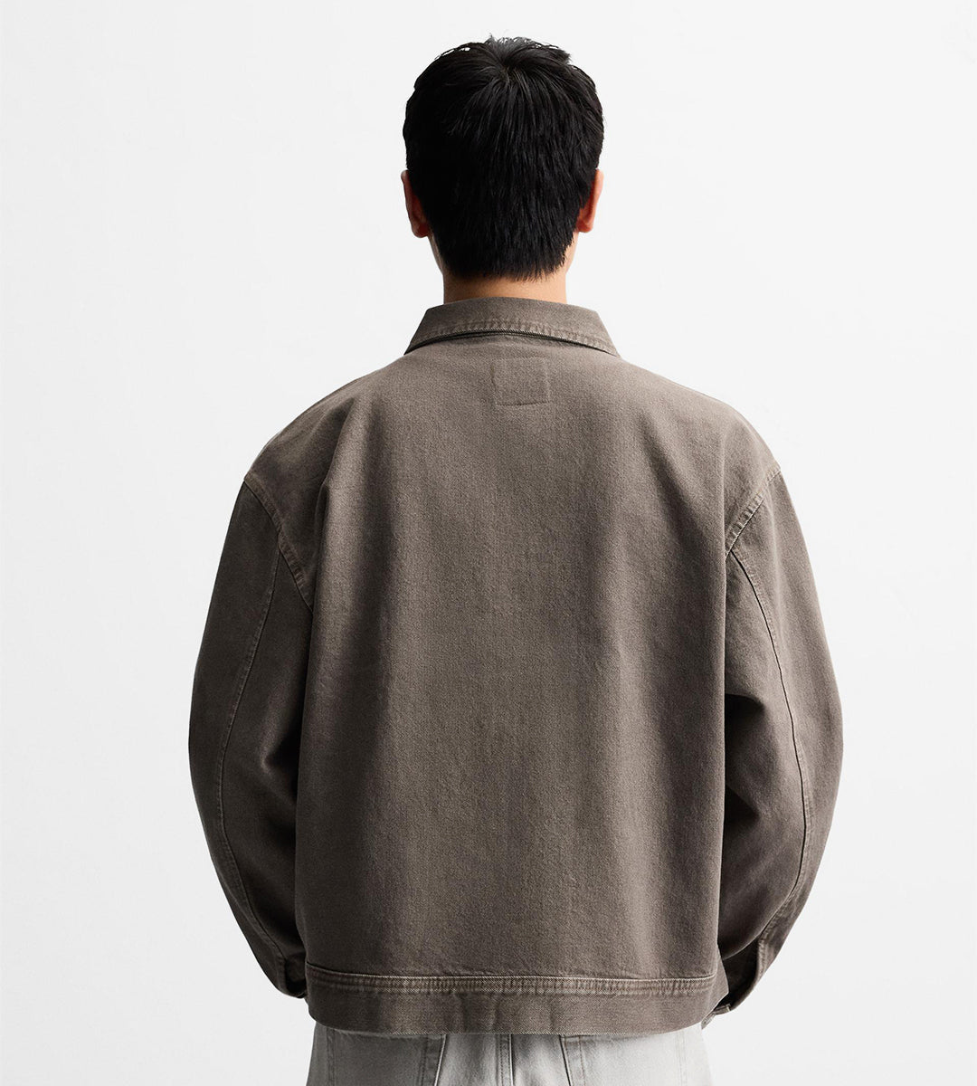 Washed boxy fit jacket