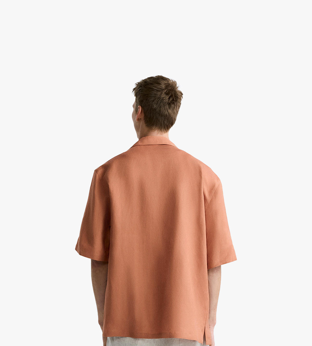 Brown fabric shirt